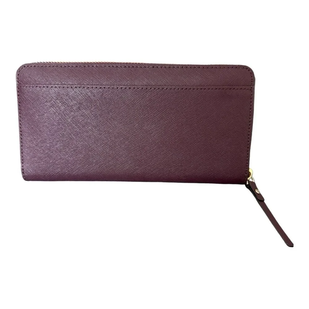 Kate Spade Charles Street Mini Brantley Leather Bag Wallet Purple Soft Aubergine